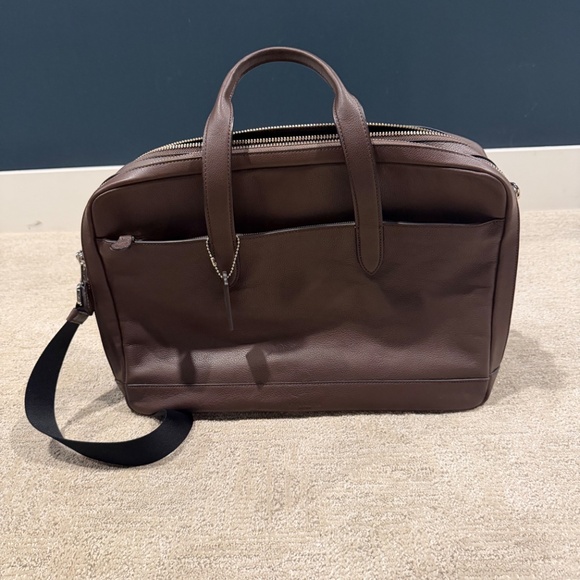 Coach Hamilton Commuter Briefcase F22528 – Sport Calf Leather – Mahogany/Black - Picture 3 of 6